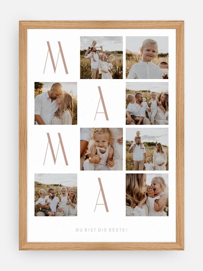 Poster Muttertag Fotocollage