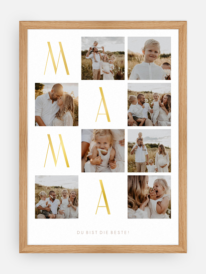 Poster Muttertag Fotocollage