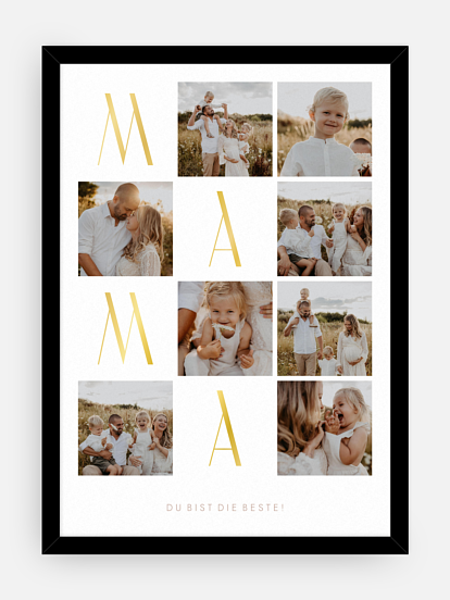 Poster Muttertag Fotocollage