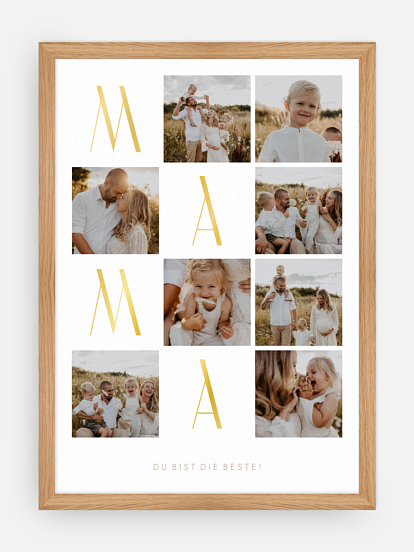 Poster Muttertag Fotocollage