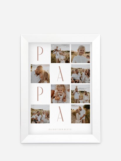Poster Vatertag Fotocollage