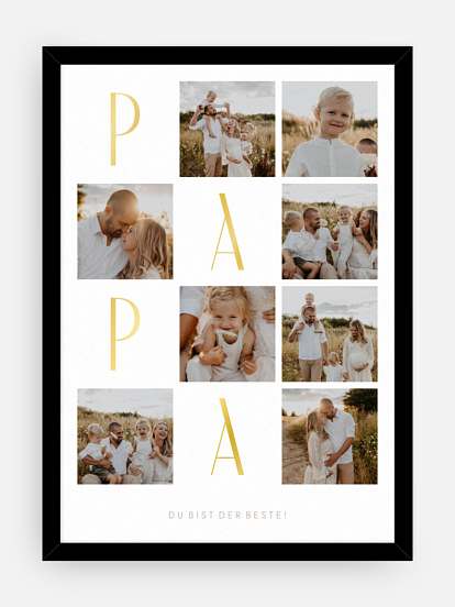 Poster Vatertag Fotocollage
