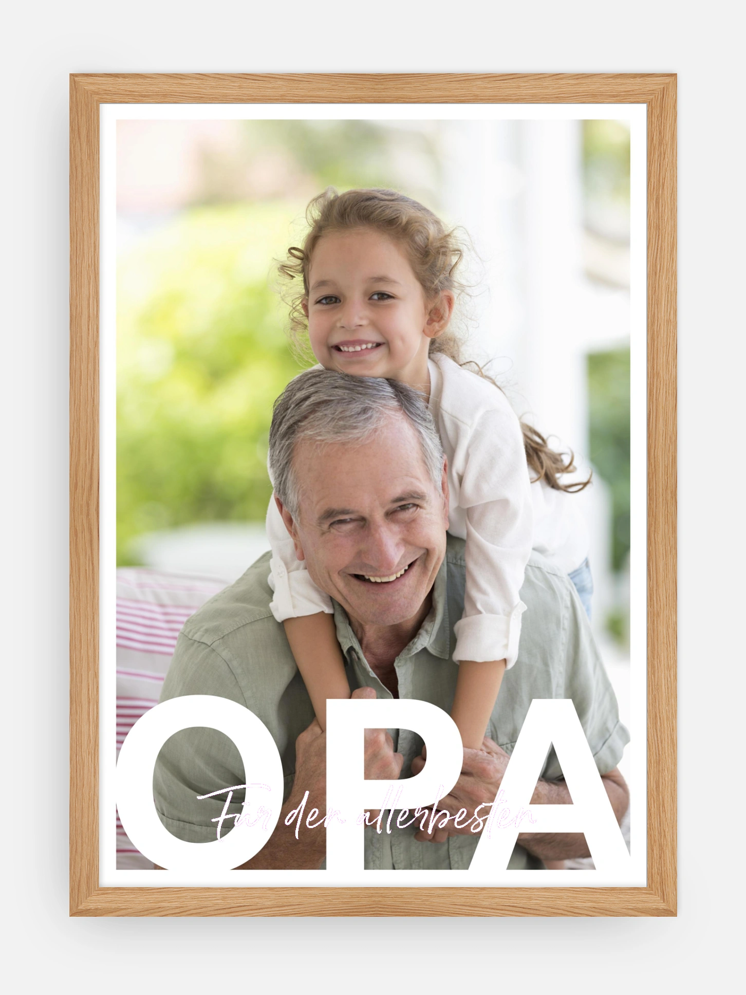 Poster Vatertag Opa in Lettern