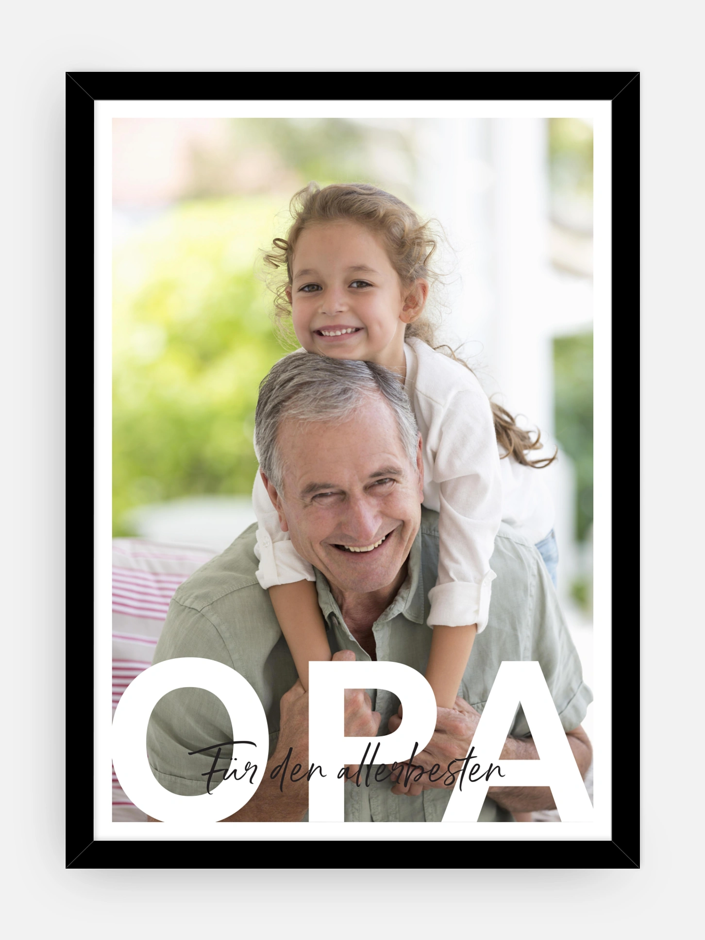 Poster Vatertag Opa in Lettern