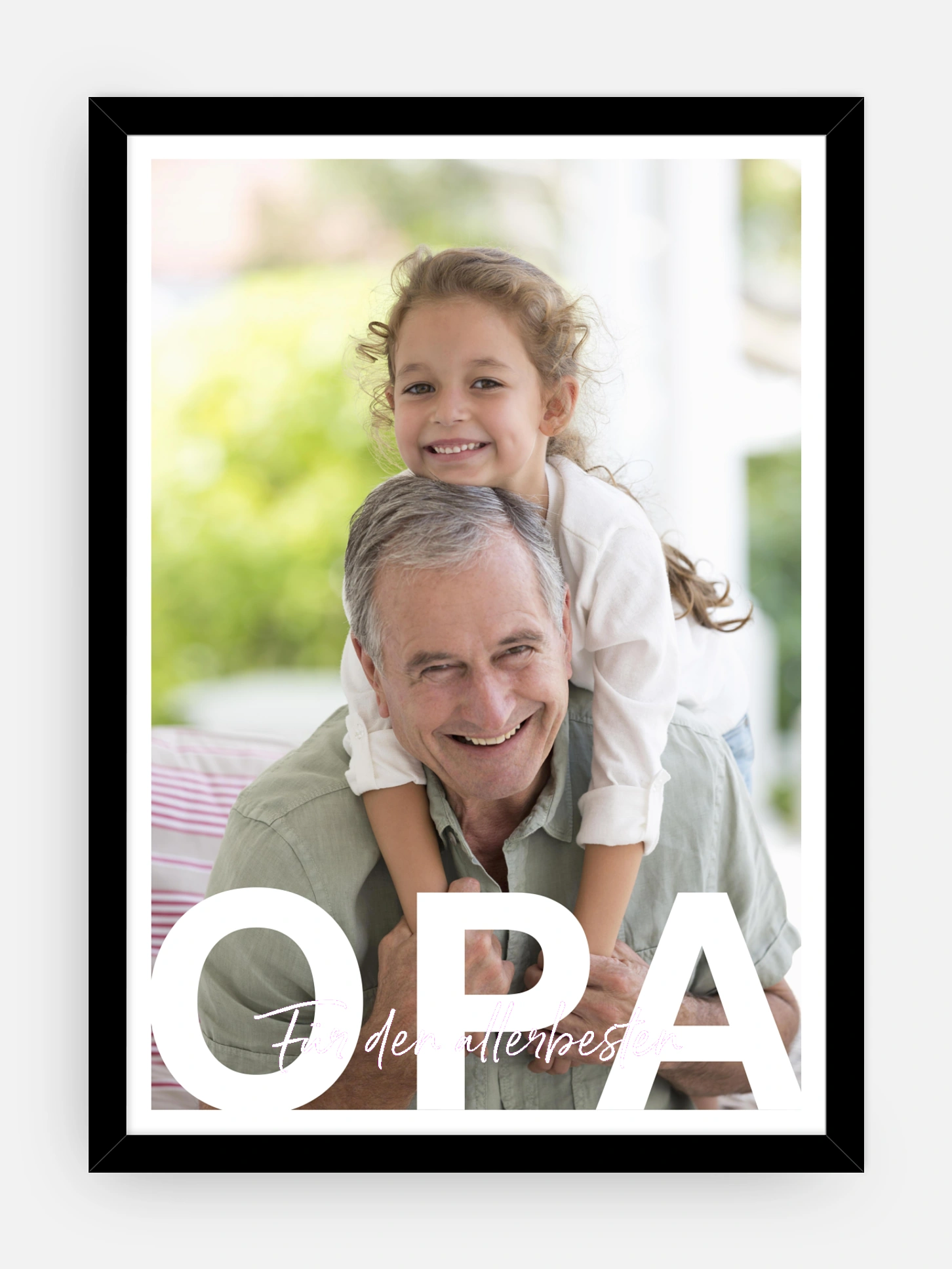 Poster Vatertag Opa in Lettern