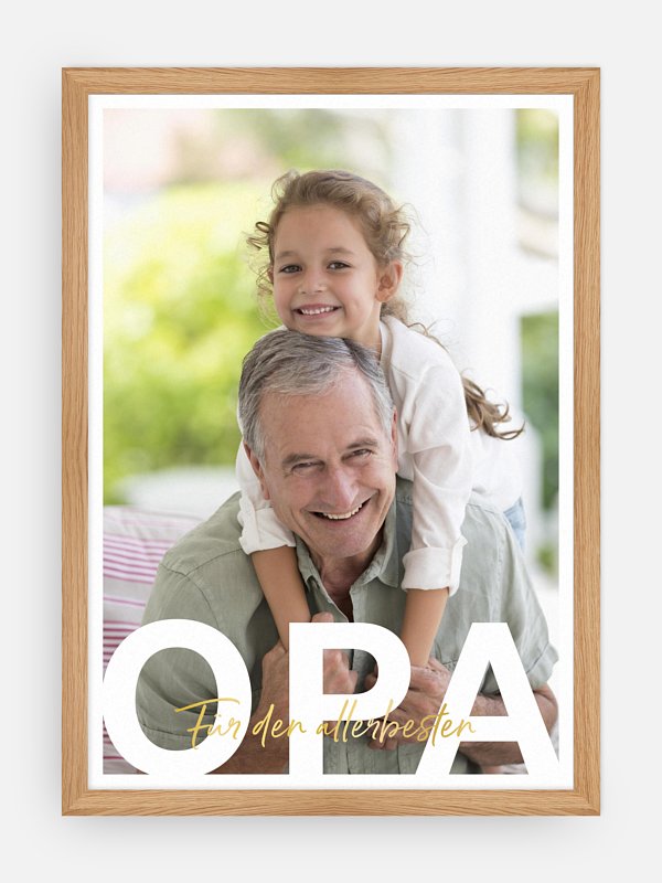 Opa in Lettern
