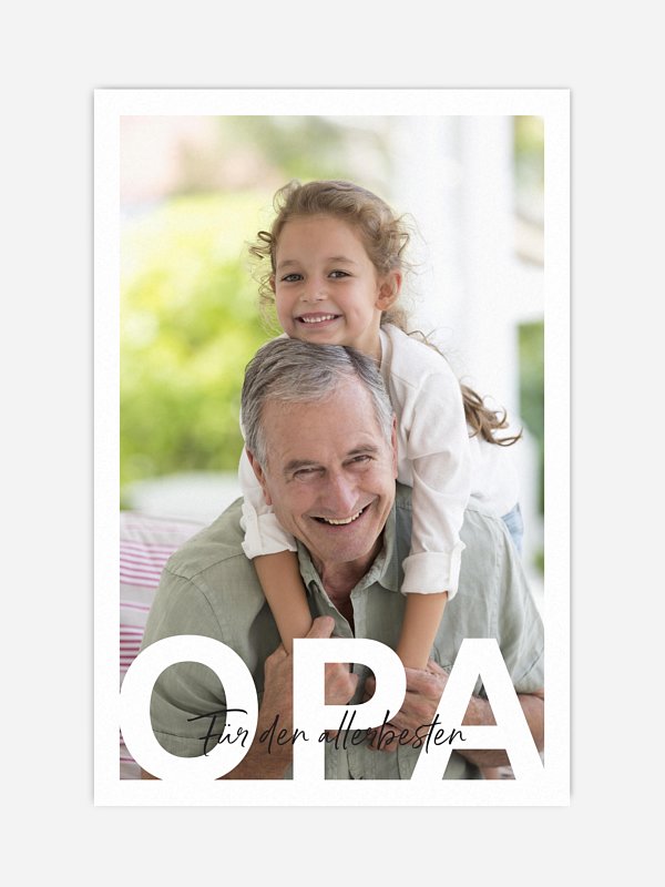 Opa in Lettern