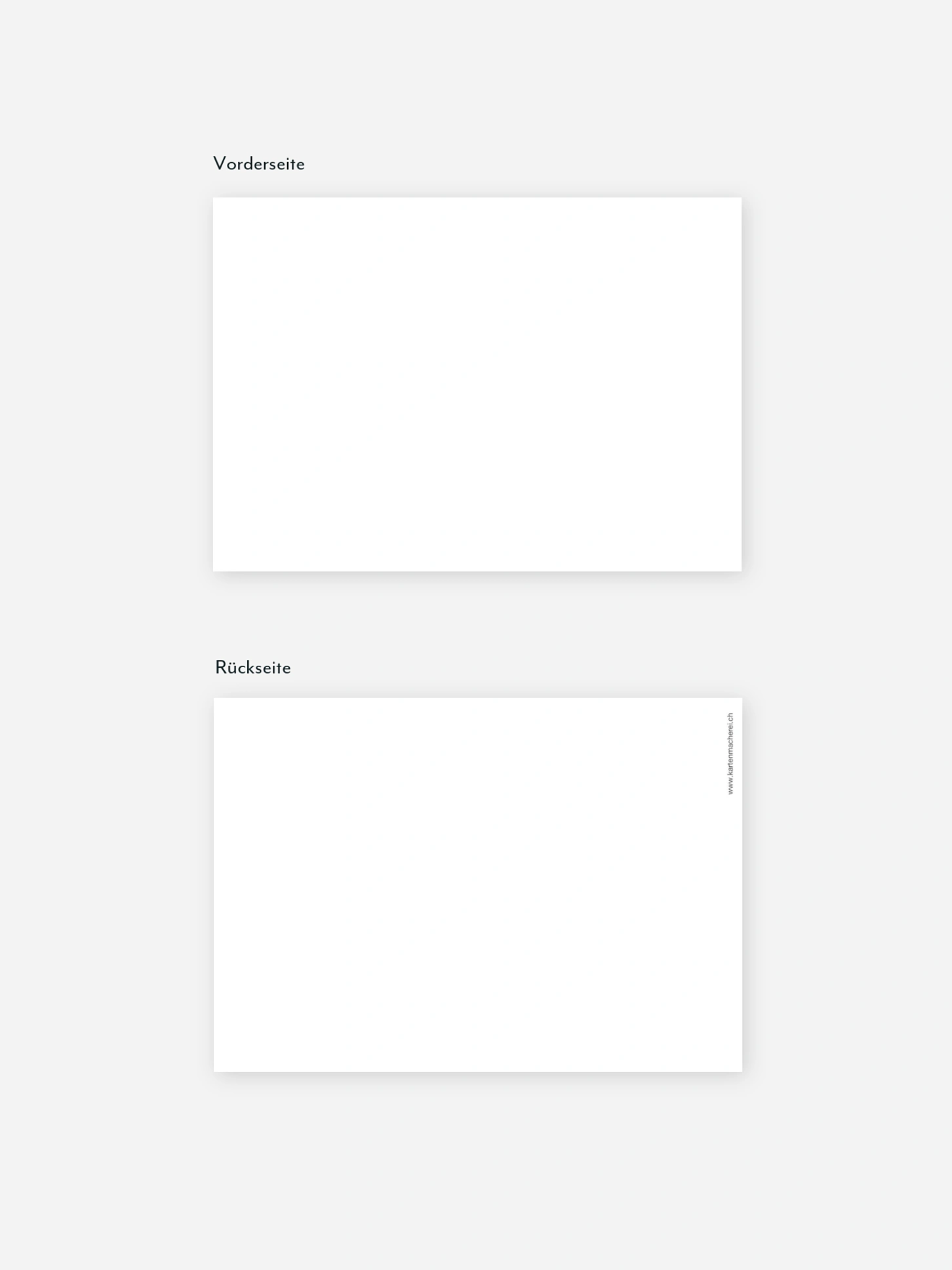 Formatvorlage Postkarte flach