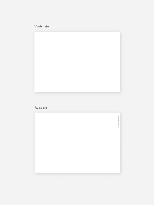 Formatvorlage Postkarte flach