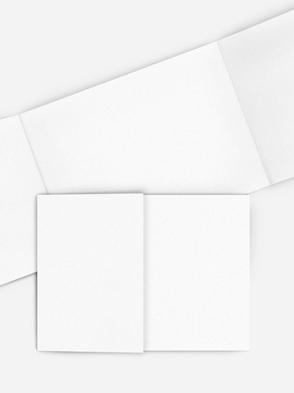 Formatvorlage Doppel-Klappkarte flach, gewickelt, verkürzt