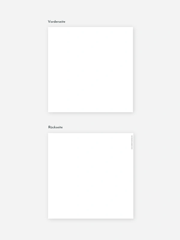 Formatvorlage Quadratische Postkarte