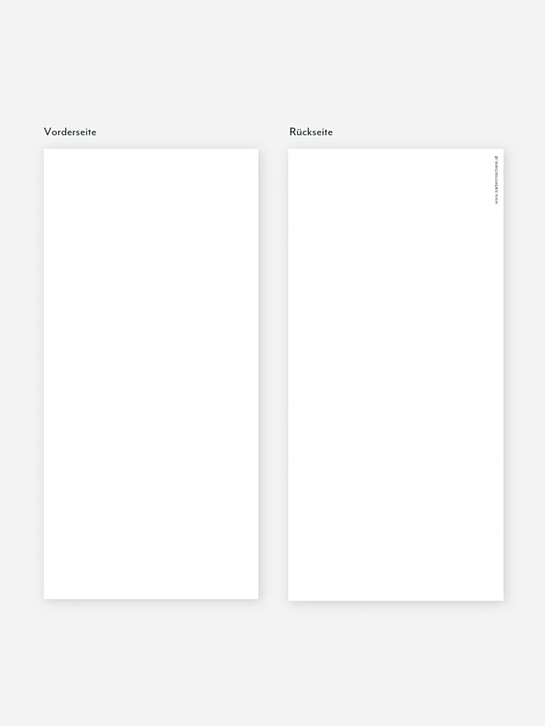 Formatvorlage Lange Postkarte hoch