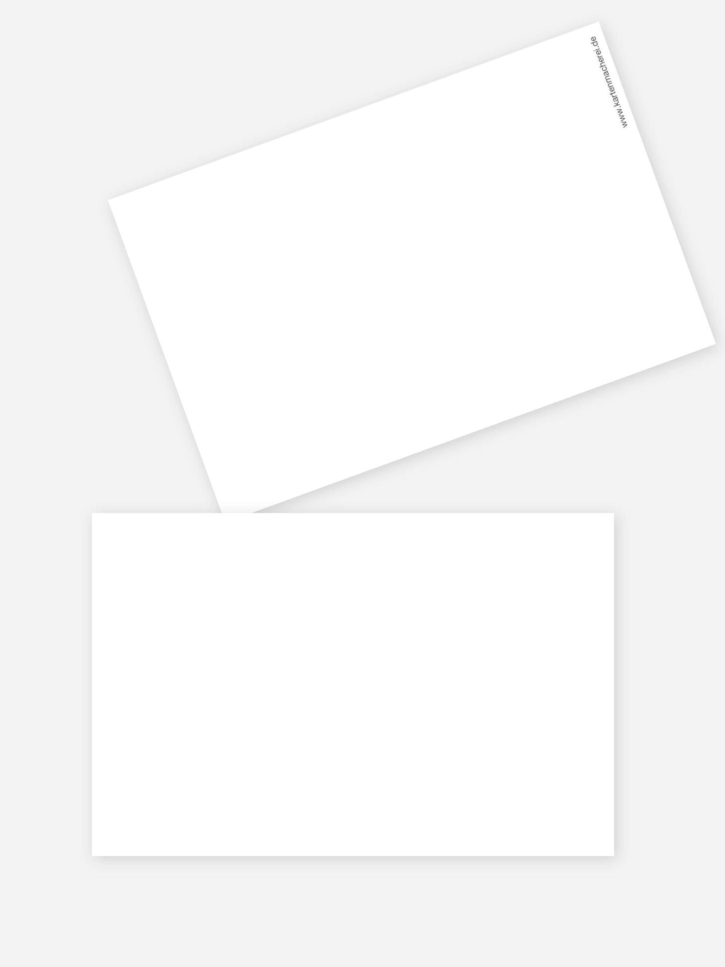 Formatvorlage Kleine Postkarte flach