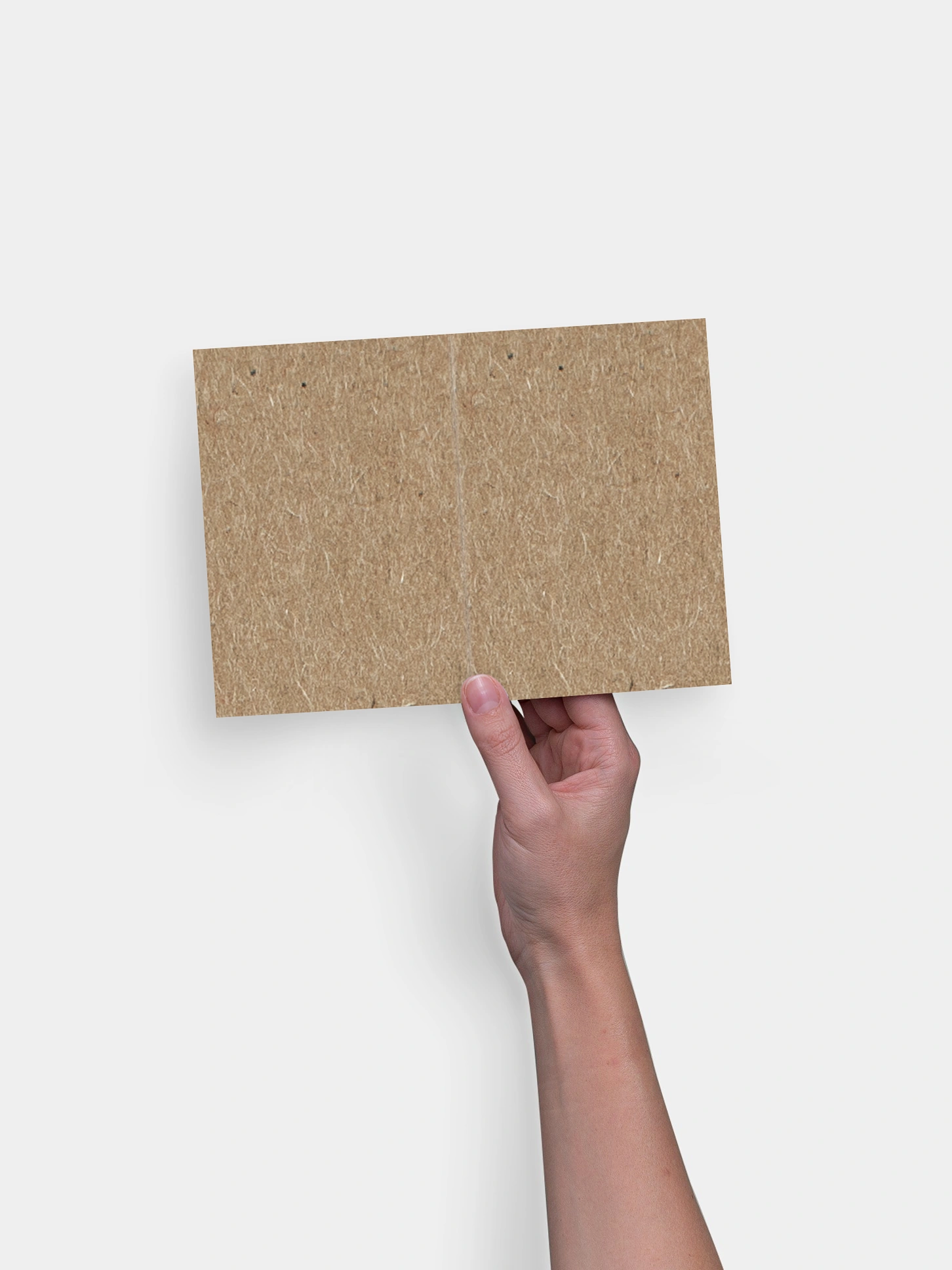 Formatvorlage Klappkarte hoch Kraftpapier