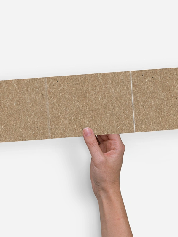 Formatvorlage Doppel-Klappkarte flach, gewickelt Kraftpapier