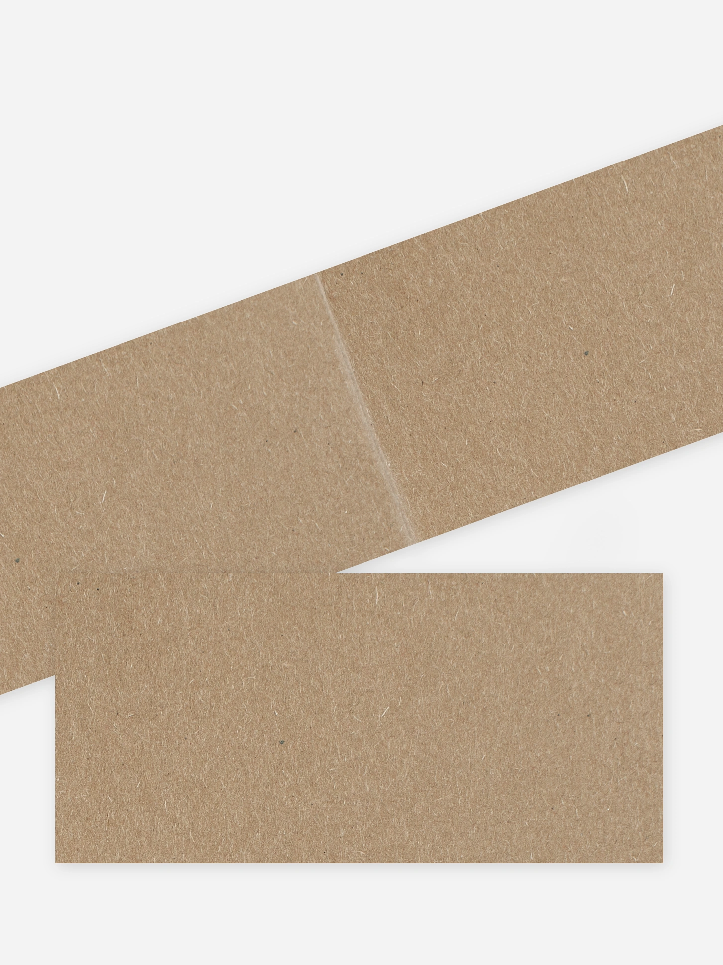 Formatvorlage Klappkarte lang Kraftpapier