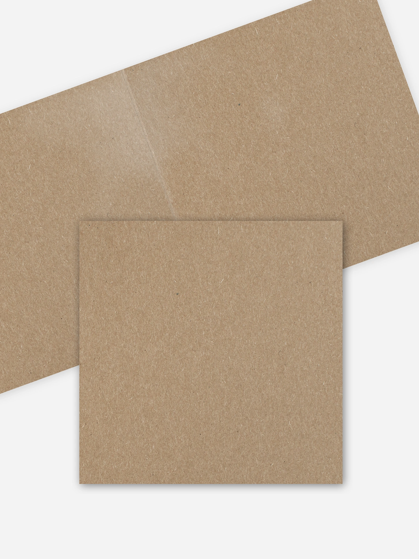 Formatvorlage Quadratische Klappkarte Kraftpapier