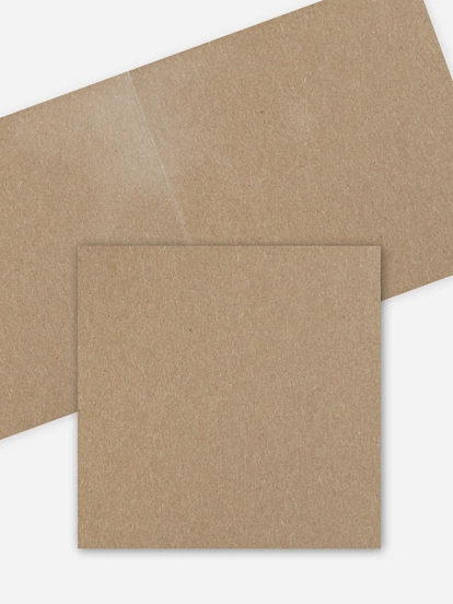 Formatvorlage Quadratische Klappkarte Kraftpapier