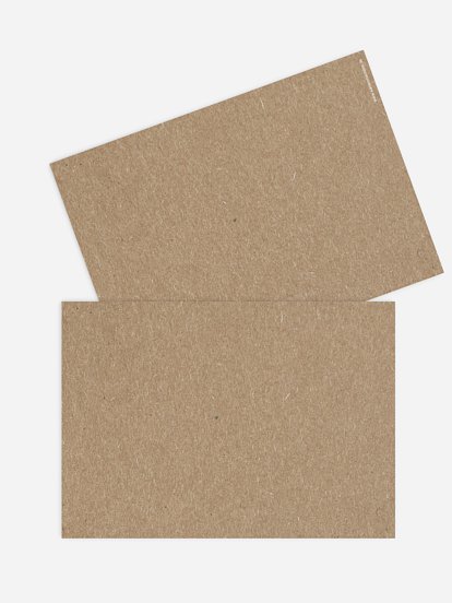 Formatvorlage Mittlere Postkarte flach Kraftpapier