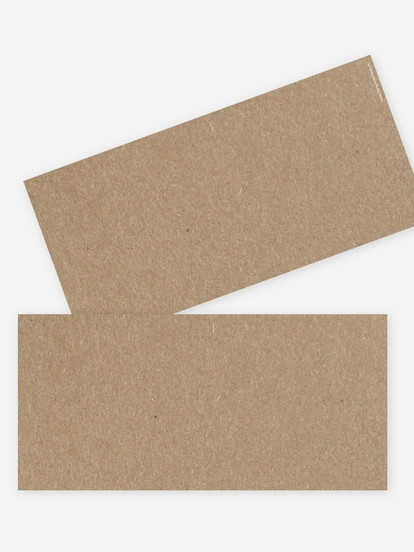 Formatvorlage Lange Postkarte flach Kraftpapier