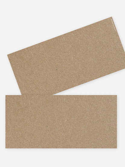 Formatvorlage Lange Postkarte flach Kraftpapier