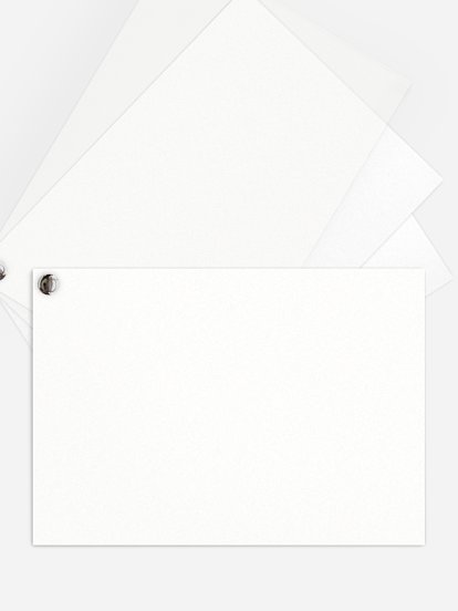 Formatvorlage Kartenfächer mit transparenter Seite flach