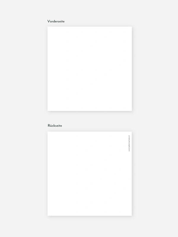 Formatvorlage Kleine quadratische Postkarte