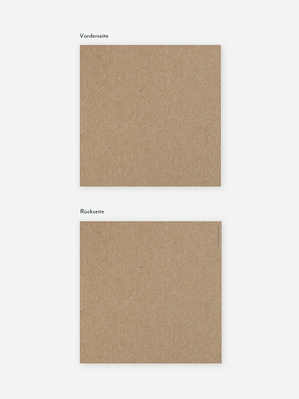 Formatvorlage Quadratische Postkarte Kraftpapier