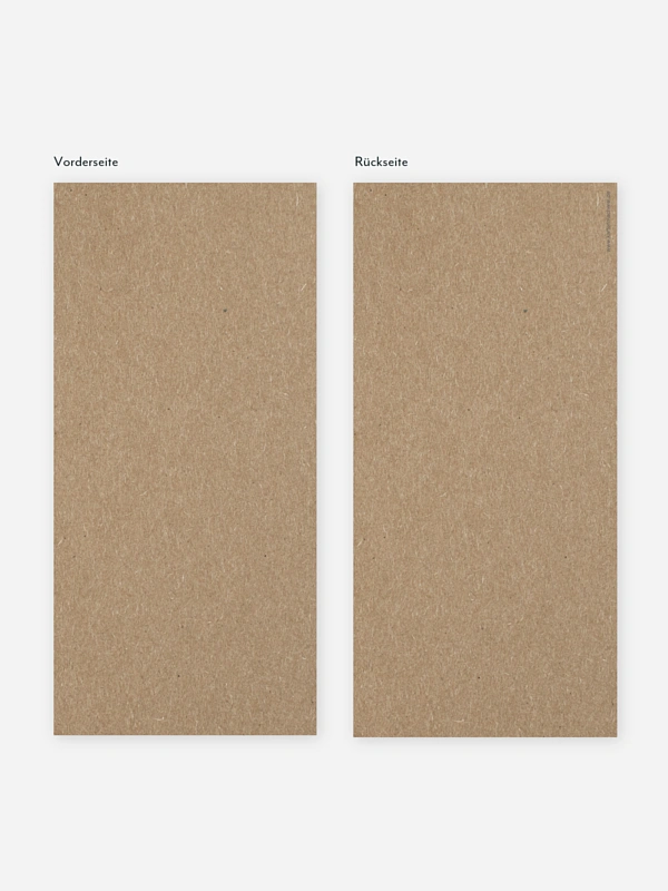 Formatvorlage Lange Postkarte hoch Kraftpapier