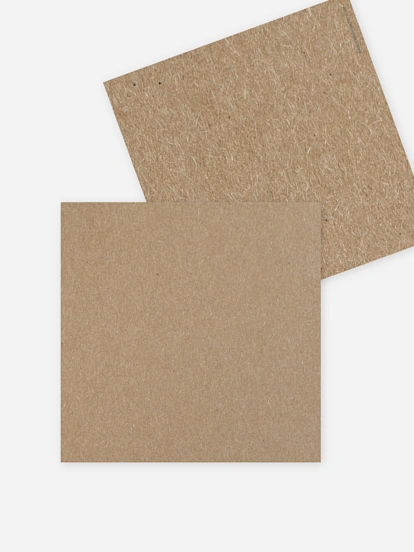 Formatvorlage Kleine quadratische Postkarte Kraftpapier