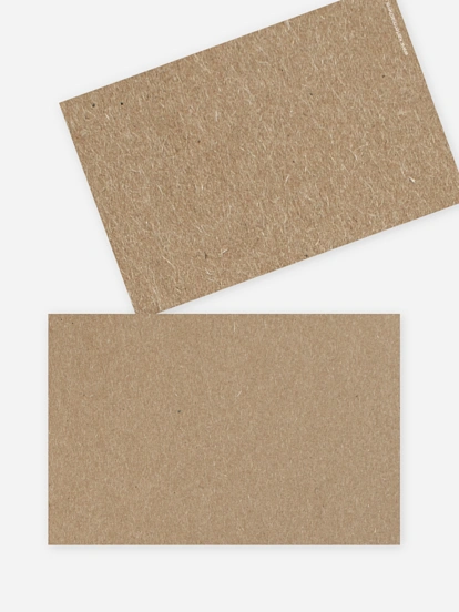Formatvorlage Kleine Postkarte flach Kraftpapier