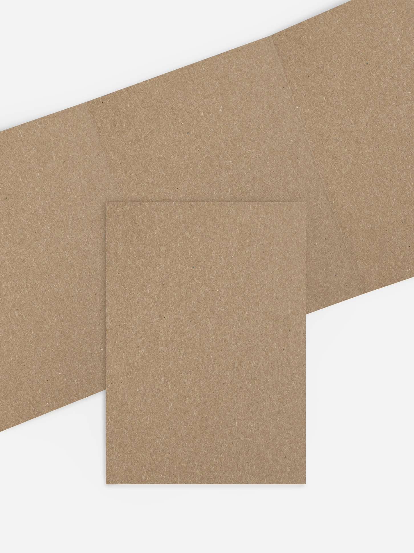 Formatvorlage Doppel-Klappkarte hoch, gewickelt Kraftpapier