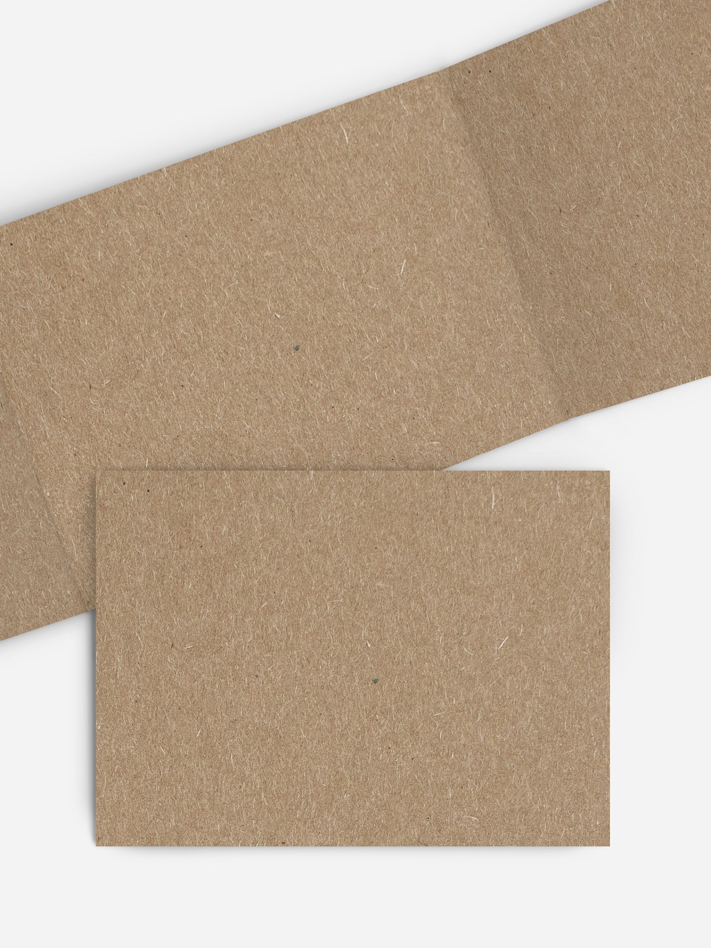 Formatvorlage Doppel-Klappkarte flach, zickzack Kraftpapier