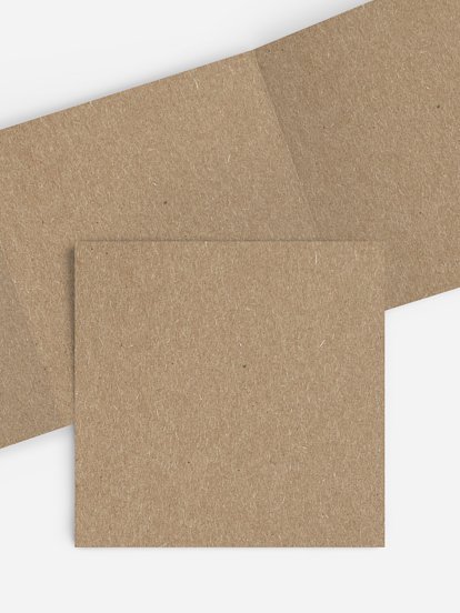 Formatvorlage Quadratische Doppel-Klappkarte zickzack Kraftpapier