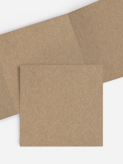 Formatvorlage Quadratische Doppel-Klappkarte zickzack Kraftpapier