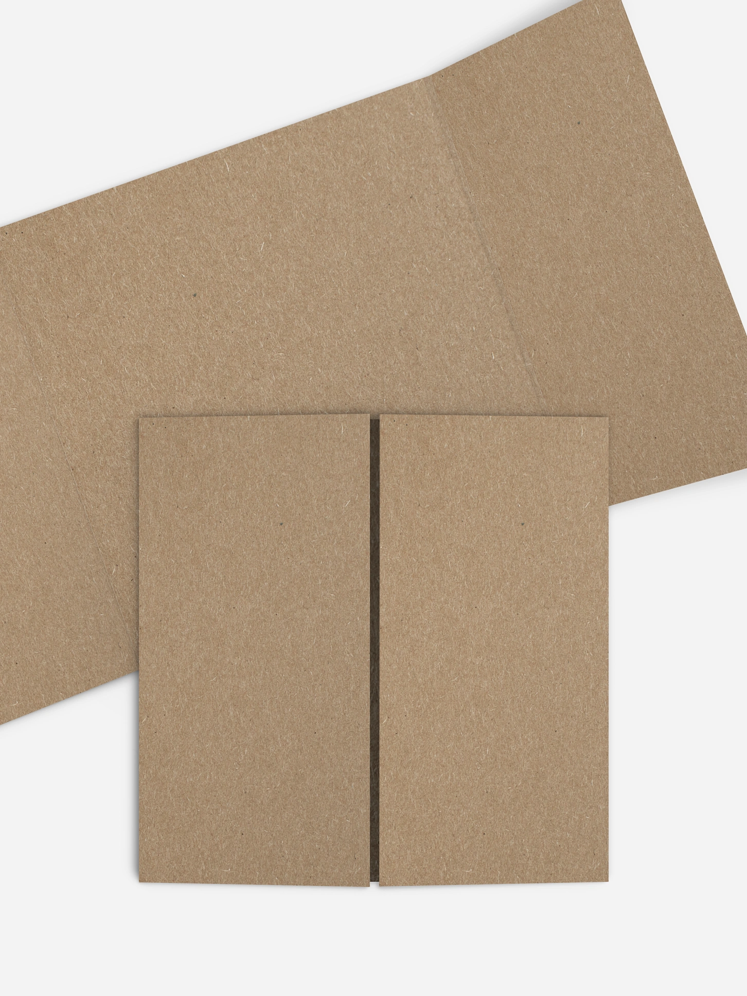 Formatvorlage Quadratische Doppel-Klappkarte Altar Kraftpapier
