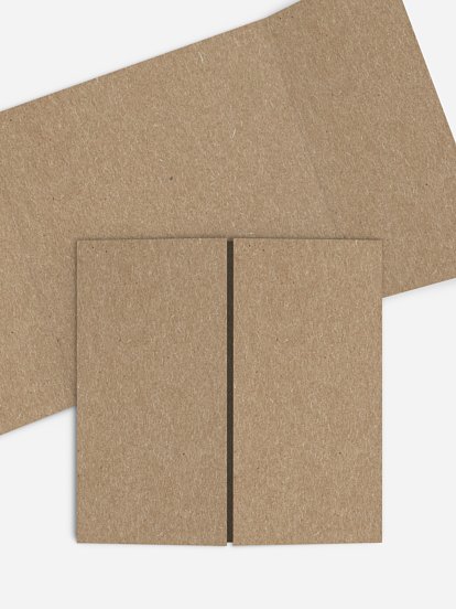 Formatvorlage Quadratische Doppel-Klappkarte Altar Kraftpapier