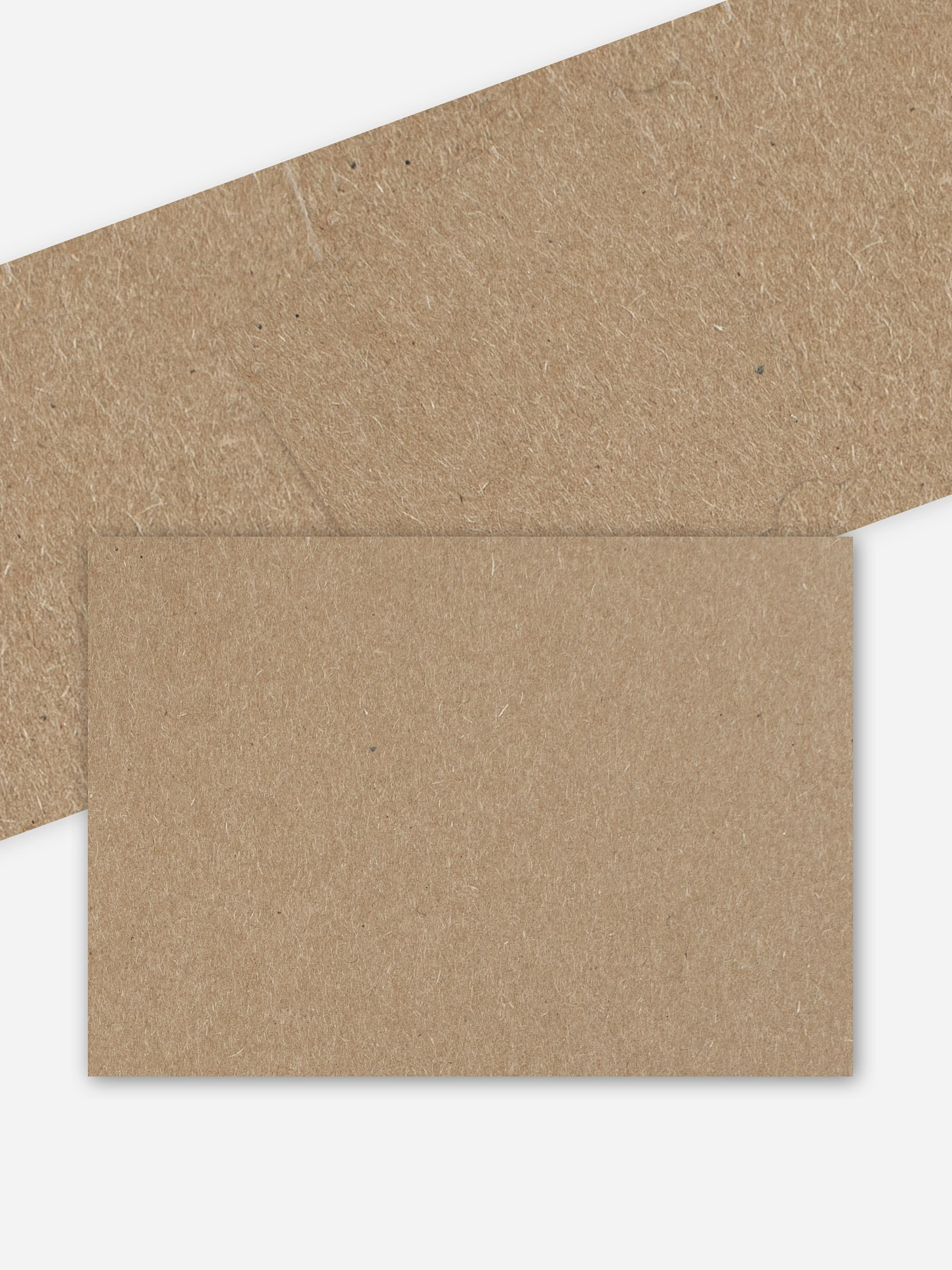 Formatvorlage Mittlere Klappkarte flach mit Retro Bild Kraftpapier