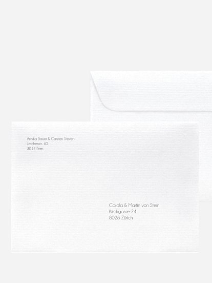 Bedruckter Briefumschlag Hochzeit Mittlerer bedruckter Briefumschlag - personalisiert