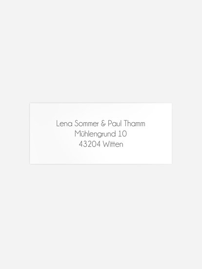 Absenderaufkleber Geburtstag Formatvorlage