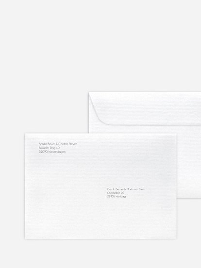Bedruckter Briefumschlag Hochzeit Formatvorlage