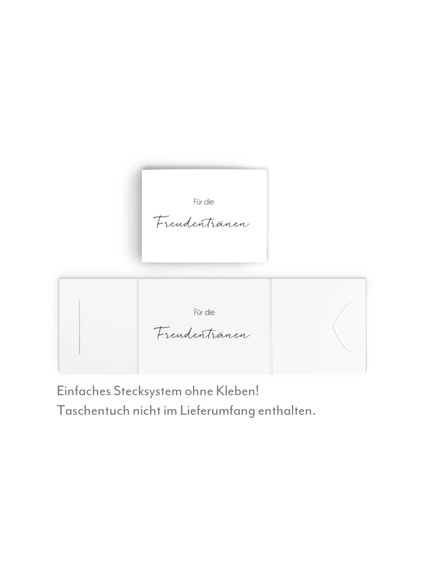 Freudentränen-Taschentücher Formatvorlage