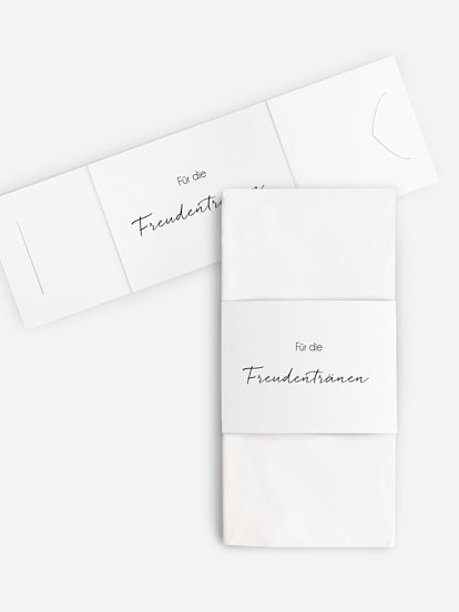 Freudentränen-Taschentücher Formatvorlage