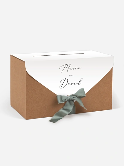 Kartenbox Hochzeit Formatvorlage