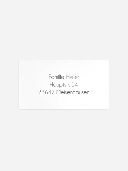 Empfängeraufkleber Hochzeit Formatvorlage