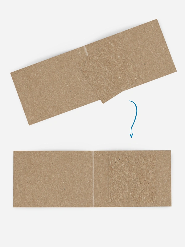 Dankeskarte Taufe Formatvorlage Kraftpapier