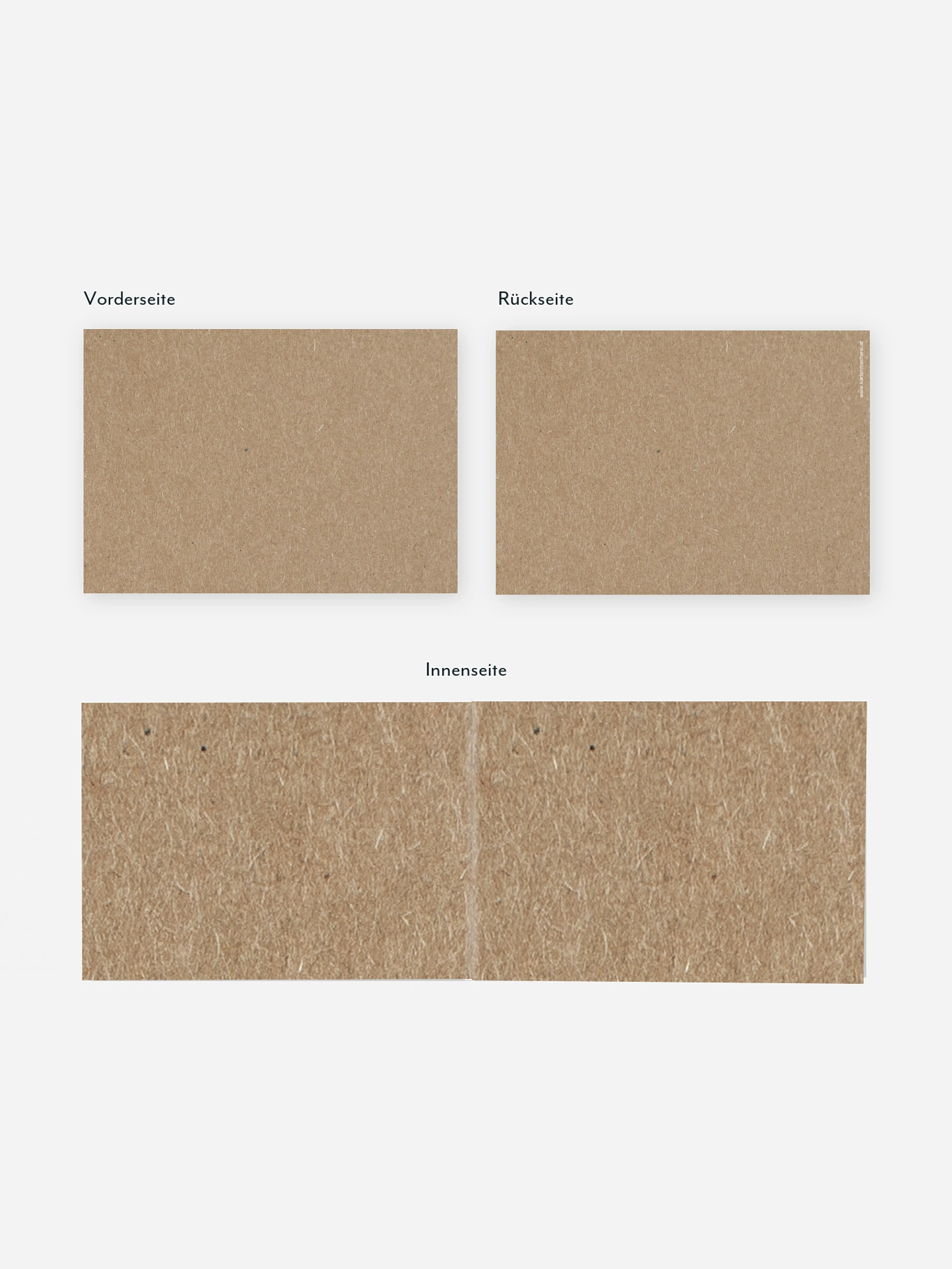 Geburtskarte Formatvorlage Kraftpapier