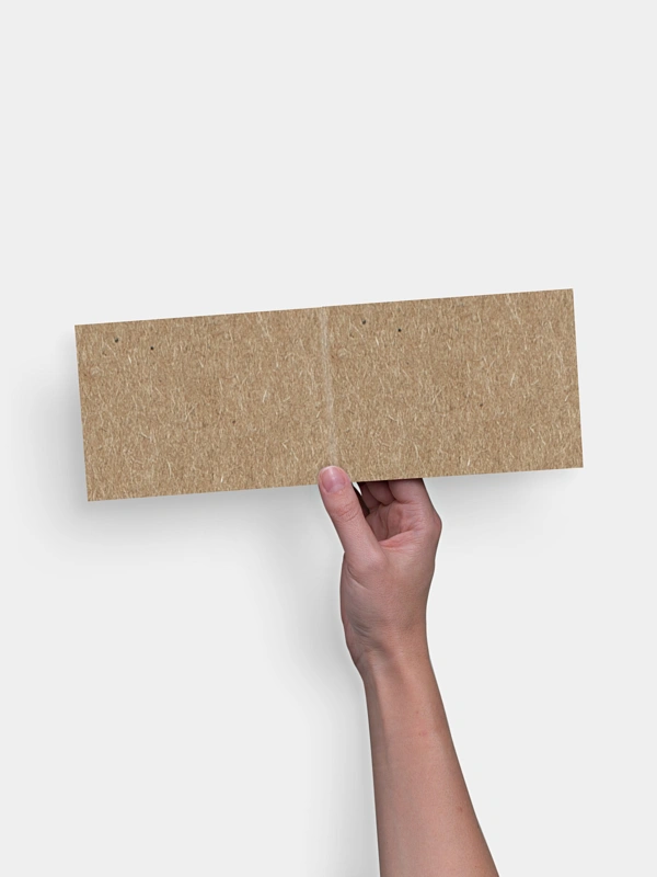 Geburtskarte Formatvorlage Kraftpapier
