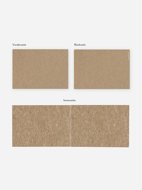 Geburtskarte Formatvorlage Kraftpapier