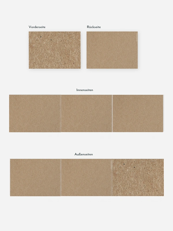 Einladung zur Goldenen Hochzeit Formatvorlage Kraftpapier